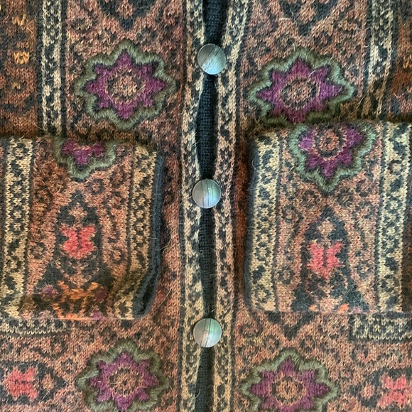 Invisible World 100% ALPACA CARDIGAN SWEATER size xs - Picture 9 of 14